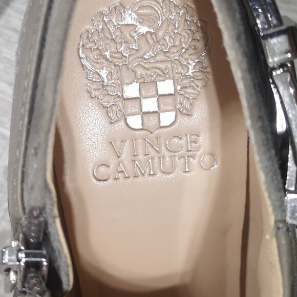 Vince Camuto Vanny Ladies Size 7.5 Grey Leather Upper Bootie - Picture 3 of 11